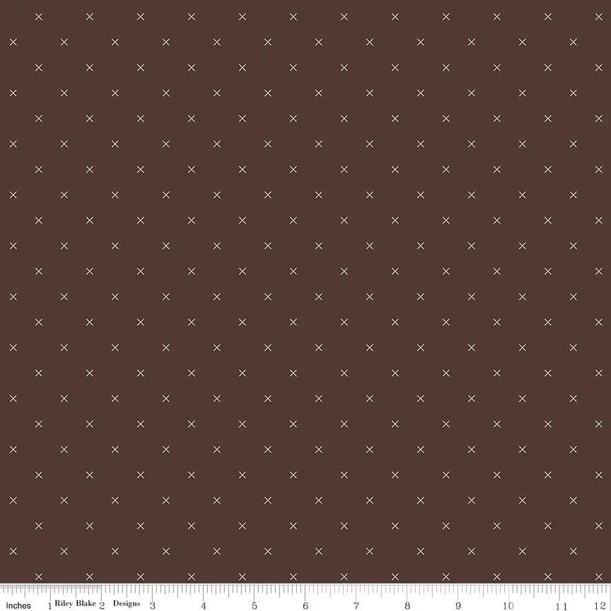 Bee Cross Stitch Raisin Basic Cotton Yardage by Lori Holt | Riley Blake Designs