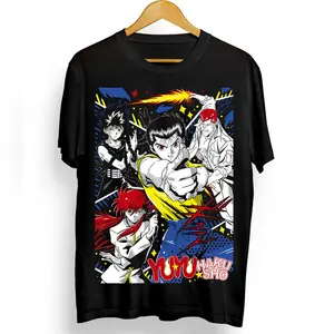 Yu Yu Hakusho T-shirt,Yusuke,Hiel,Kuwabara And Kurama Anime T-shirt All Size