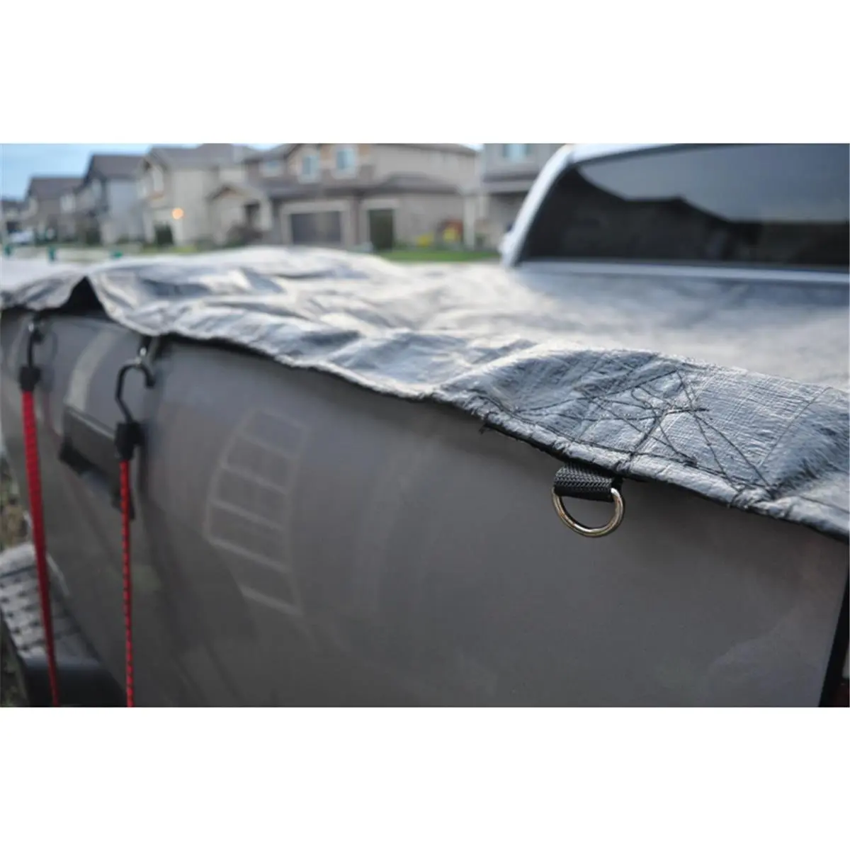 212 MAIN Dry Top 7008318, 8x10 ft Heavy-Duty Polyethylene Heavy Duty Waterproof Tent Tarp, Black for Camping Hiking Outdoor Sports, Heavy Duty Waterproof Tent Tarps