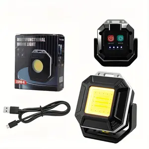 Multifunction Portable COB Flashlight Mini LED Flashlight USB Rechargeable Pocket Work Light,Outdoor Charging Aluminium survival supplies lamp bead multi funt ion flashlight tiny  flashlight multifunction  light pathway lighting