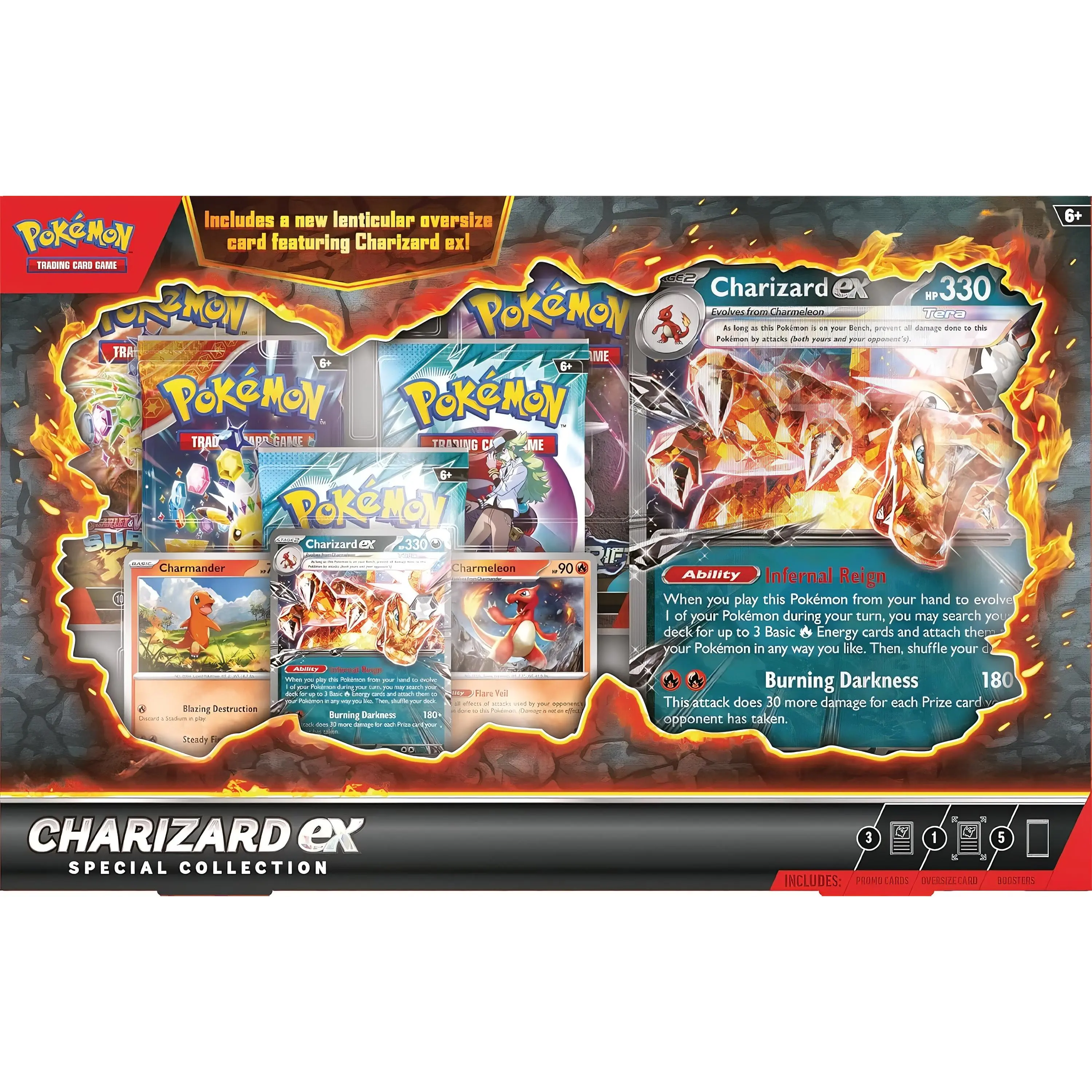 Pokemon TCG: Charizard ex Special Collection - 5 Packs, Promos