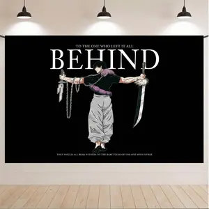 "To The One Who Left It All Behind" Toji Tapestry – Jujutsu Kaisen Sorcerer Killer Wall Art, Polyester Fabric Decor