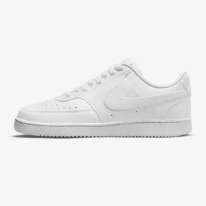 Nike Women's Court Vision Low Next Nature Sneakers, White/White-White, 6