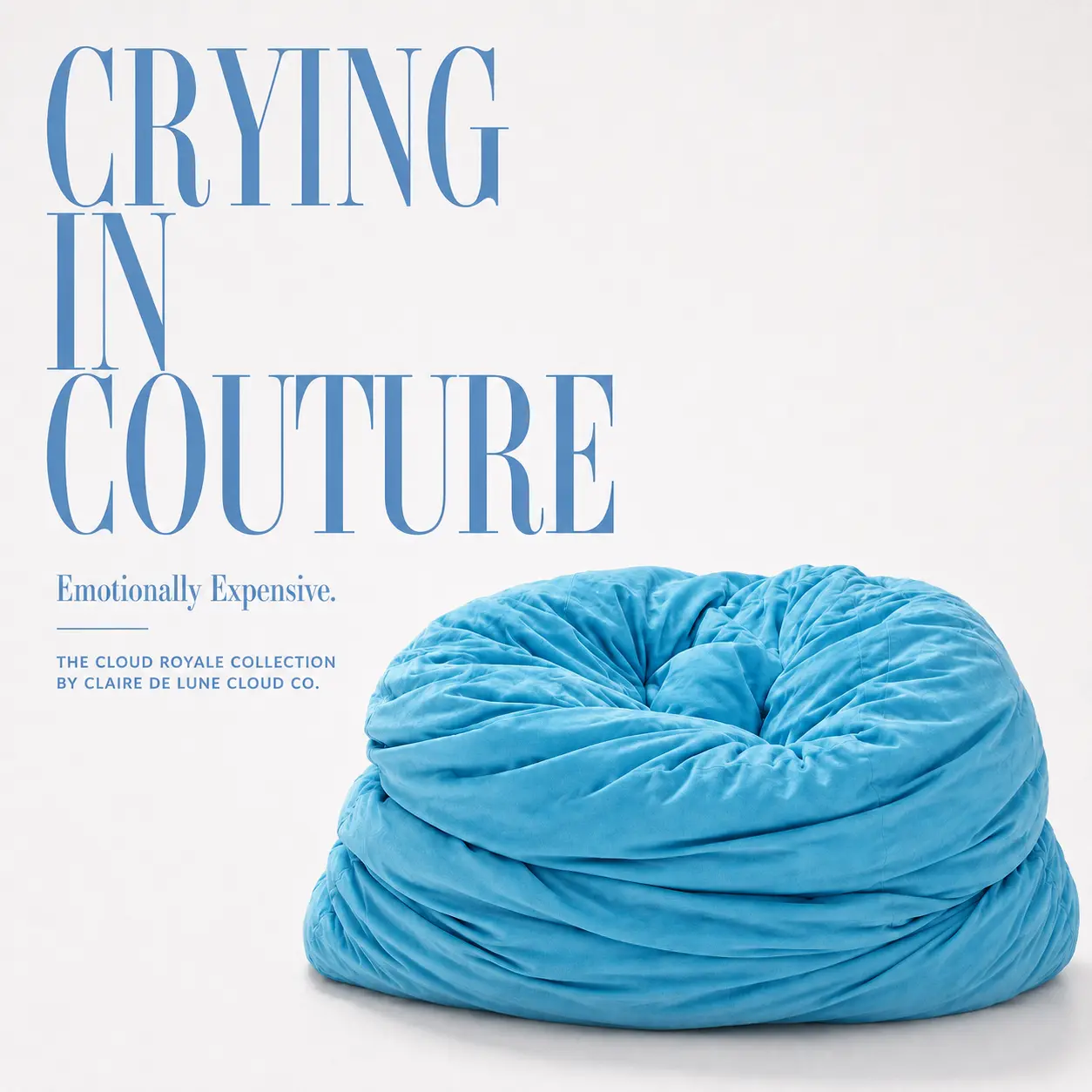 Breakup Pillow | Emotional Support Pillow For Women | Crying in Couture | Luxury Comfort For Emotionally Expensive Situations