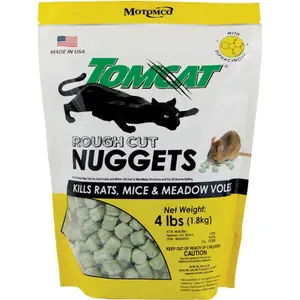 Motomco  4 lbs Tomcat Rough Cut Nuggets, Pellet, Mice