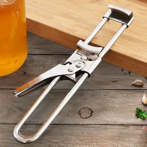 Jar Opener for Weak Hands, Multifunctional Adjustable Can Opener, Stainless Steel Jar Lid Opener Bottle Opener Tool Duty Senior Jar Gripper