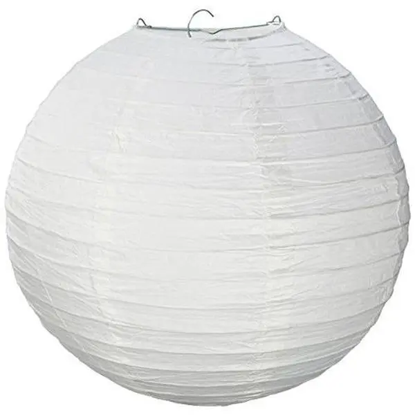 12-Pack 8-in Diameter Paper Chinese Lantern Lamp Shades, Decorations Supplies for String Lights, Home & Festive Party Essentials
