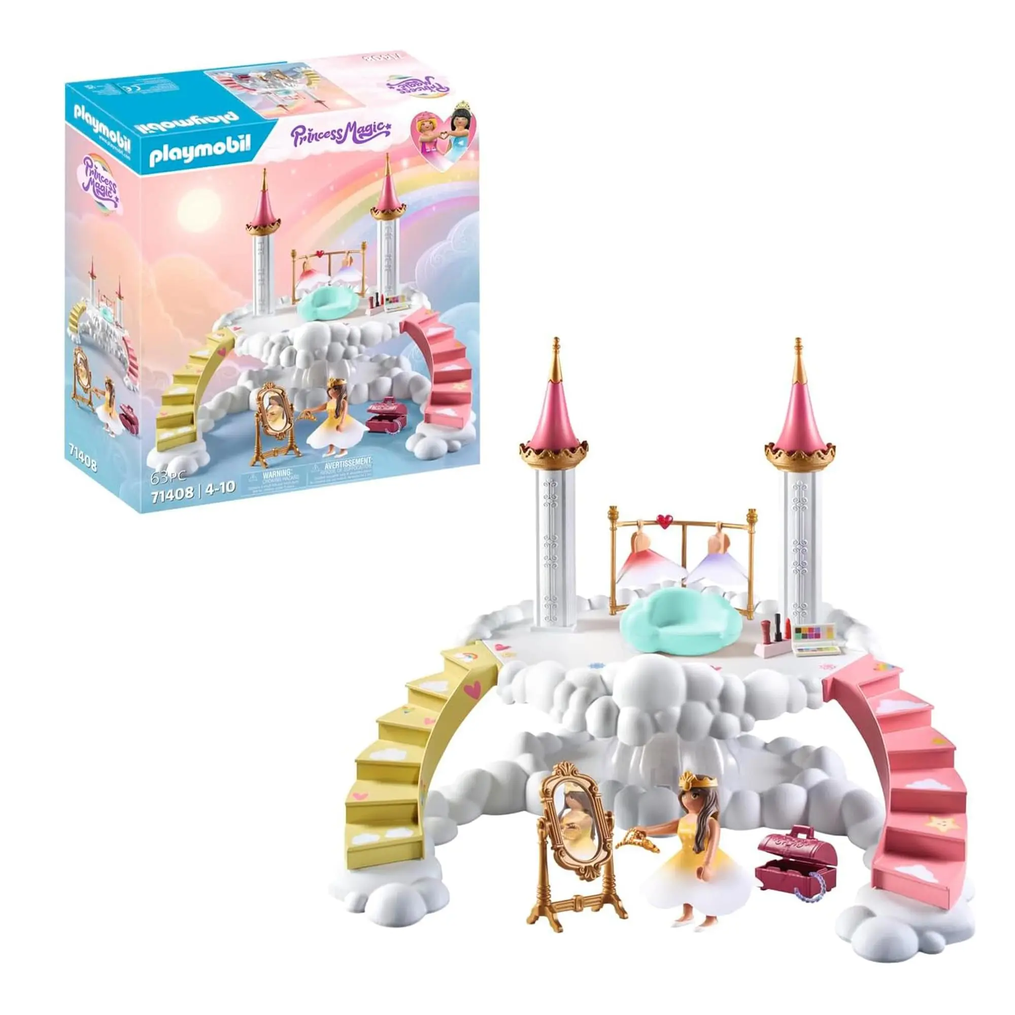 Playmobil 71408 Princess Magic Royal Clouds Wardrobe 63-Piece Building Set