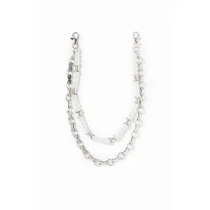 Pacsun Men's Barbed Pearl Double Wallet Chain