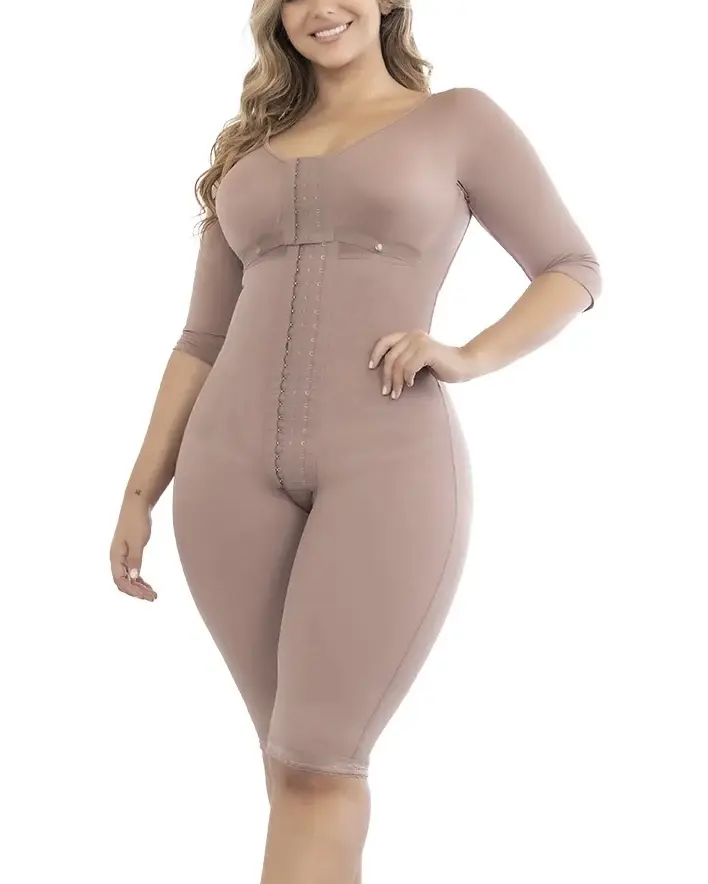 Post-surgical girdle with snap closure and full coverage high-compression 09347
