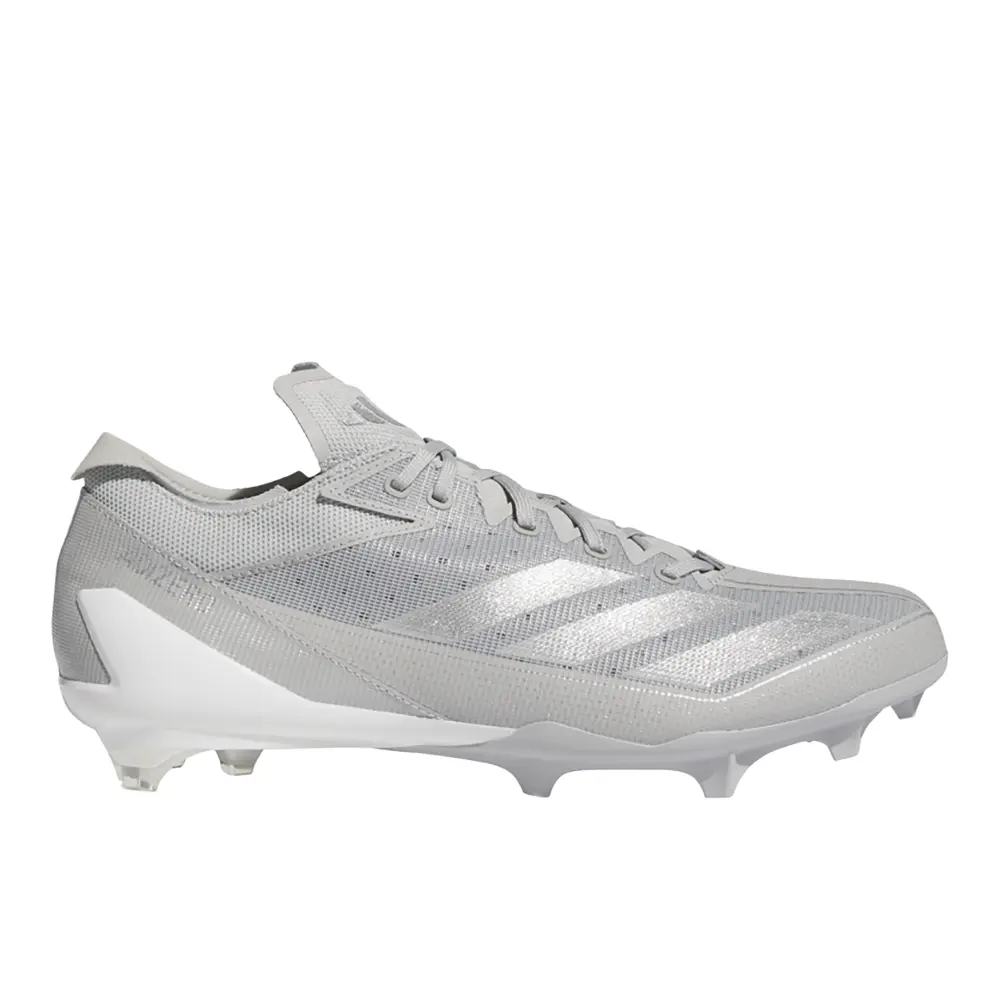 adidas Mens Adizero Electric American Football Sneakers Shoes - Silver