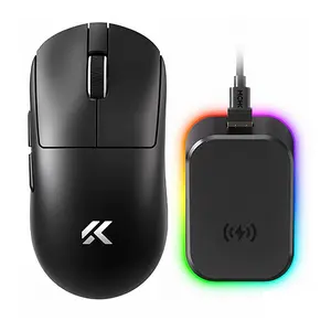 MCHOSE A7V2 ULTRA PLUS Wireless Gaming Mouse with Magnetic Charging Dock, PAW3950TI Sensor 42000 DPI, Dual 8000Hz Polling Rate, 59g Ultralight, 3-Mode Connection, Omron 100M Switches, for FPS/MOBA Gamers & Office