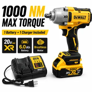 DEWALT Impact Wrench 1/2" Inch High Torque With Hog Ring Anvil 20V Brushless Cordless Dewalt Power Tools DCF900