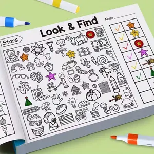 Hidden Objects Book, Interactive Find-It Coloring Book, Discovery Activity Book, Visual Search Challenge, Visual Challenges, Educational Toy, Interactive Learning, Creative Coloring Pages, Learning Through Coloring