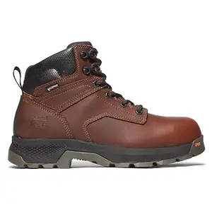 Timberland Mens Titan Ev 6 Inch Waterproof Composite Toe  Work/Duty - Brown