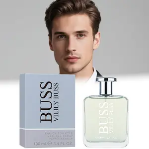 Elite BUSS Men's Cologne, 100ML, Long-Lasting Woody Fragrance, Apple, Mint, Sage, Cinnamon, Patchouli, Ideal Gift for Holidays