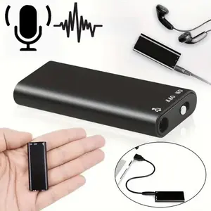 Professional Voice-Activated Digital Recorder, 8GB High-Definition Noise-Canceling MP3 Player, Ultra-Thin Portable Recording Pen for Business Meetings, No Battery Included