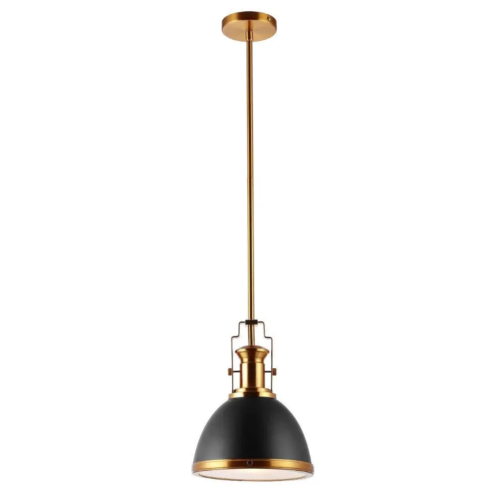 JONATHAN Y Ruth Traditional Classic Lantern Metal/Glass LED Pendant; for Living Room, Bedroom, Kitchen, Office
