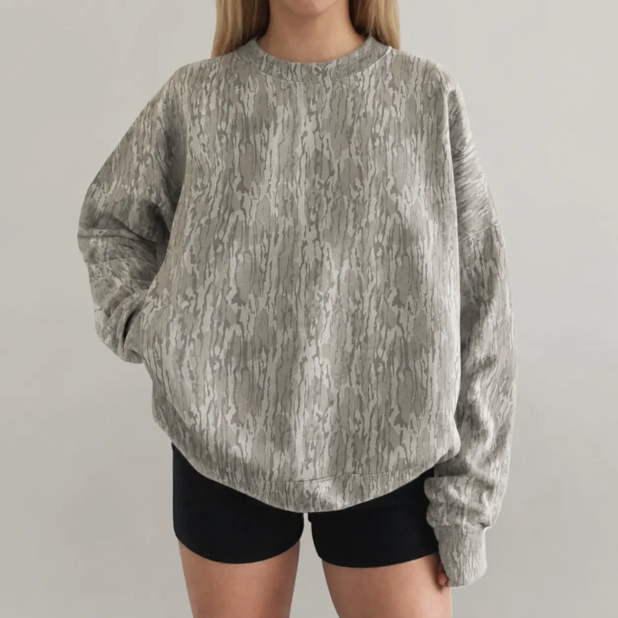 Original Mossy Oak Bottomland Camo Crewneck Sweatshirt, Unisex Hunting Pullover, Vintage Woodland Outdoor Sweatshirt S-5XL