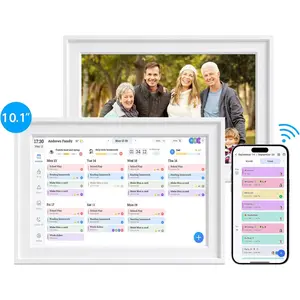 10.1"  Family Calendar, WiFi Digital Family Organizer with App, Touchscreen Chore Chart for  & Meal Planner, Digital Photo Frame with 32GB Storage, Desk & Countertop Stand, 2026