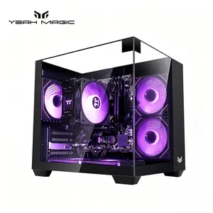 YEAH MAGIC Astral S1 Desktop PC AMD Ryzen 5 5600GT (6 core up to 4.6GHz) 16GB DDR4 3200MHz 1TB NVMe SSD 650W Gold PSU Windows 11 Home WIFI Gaming PC with 7 ARGB Fans,Gaming PC,Prebulit PC