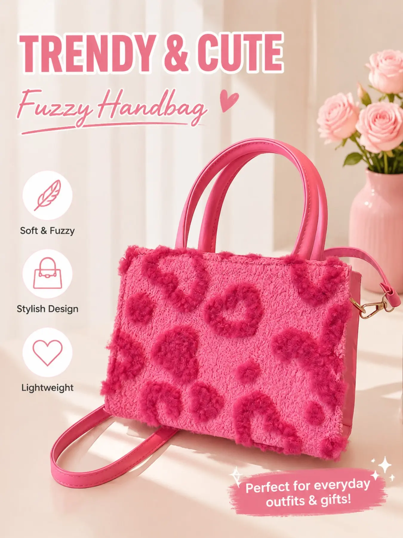 26 Valentine's Day Gift Sweet Heart Square Handbag Fashionable Daily Crossbody Bag, Women's Wallet, Lipstick Makeup Storage Bag, Commuter Work Bag, Fashionable Patterned Bag, Casual Trendy Bag, Casual Trendy Purse