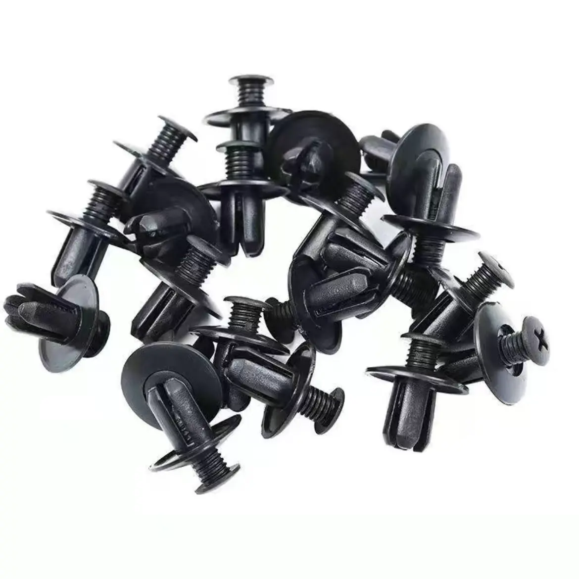 100Pcs Versatile DIY Car Plastic Rivet Clips Kit - Auto Push Pin Fasteners with Remover Tool, 6-Size Multi-Size Easy-Install Universal Bumper Fender Trim Panel Retainers for Most Vehicles (Fender Panel Hold Function Included)