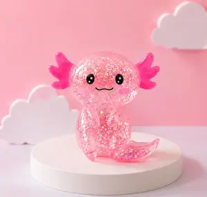 Squis-hy Stress Relief Toy, Glitter Sensory Fidget Toy, Cute Kawaii Squeeze Animal, Anxiety Relief Desk Toy, Gamer Gift