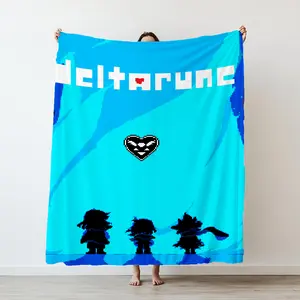 Deltarune Game Thin Printed Blanket Accessories Home Blankets Flannel Throw for Sofa,Bed,Travel,Camping,Office,Couch