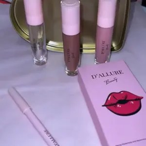 Vegan Lip Kit With Brown lip liner and Lux Mocha Nude Gloss.