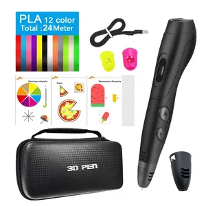 06a Plus 3D Printer Pen, 6-Setting High-Quality 3D Graffiti Printer, Export Model, Handbag Set Included