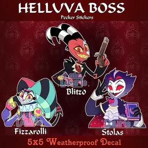 Full Selection Helluva Boss 5x5 Weatherproof Car Decals