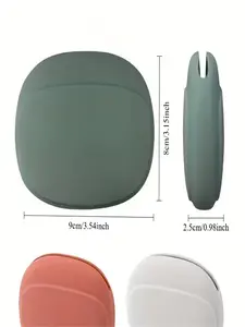 3pcs Silicone Cable Organizer Bags, Portable Travel Cord Storage Pouches, Unisex, Multiple Colors, Lightweight, No Print Design