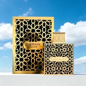 Rayhaan Elixir Unisex Eau de Parfum Spray 3.4 Ounce 100ml, Rich Layered Luxurious Scent, Elegant Long Lasting Neutral Fragrance for Men Women Daily Casual Wear