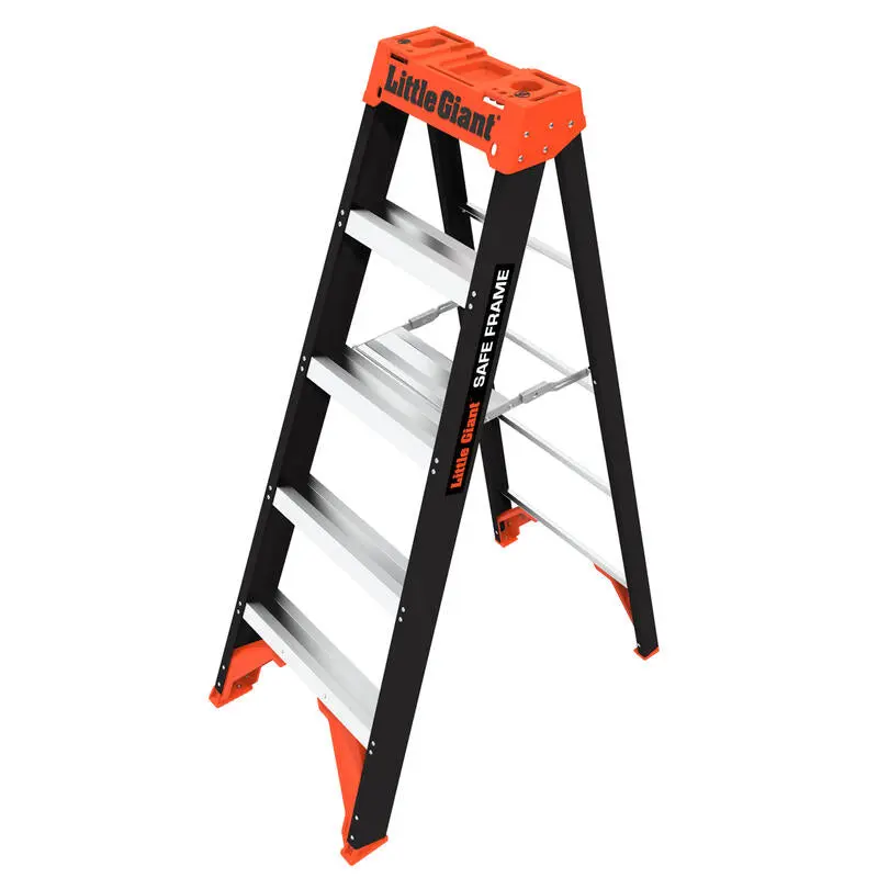 Little Giant Safeframe Ladder - 5 Feet Model, ANSI Type 1A 300 lb Rated, Fiberglass Little Giant Safeframe Ladder - 5 Feet Model, ANSI Type 1A 300 lb Rated, Fiberglass