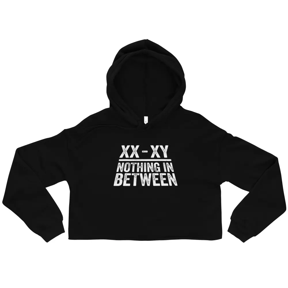 XX-XY Crop Hoodie