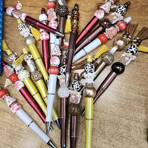 Beaded Pens Pick 3 Live Only Assorted Colors & Designs with Unique Beads and Tassels for Stylish Writing