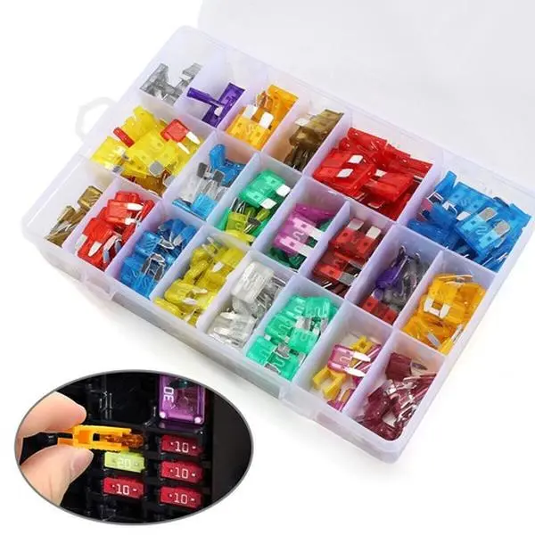 High-Quality 420-Pieces ATC Blade Fuse Set, 2A-40A, for Auto, Truck, Boat, Motorcycle Automotive Repair Tools, Vehicle, 2A-40A Amps