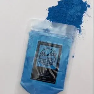 MuddySoapCo Ocean Blue Mica 1oz for Soap Making, Cosmetics, Nail Polish