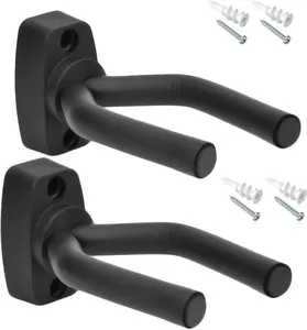 2-PACK Guitar Hanger Hook Holder Wall Mount Display, w/Hardware