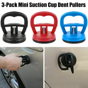 3Pcs Car Dent Puller Car Dent Remover Tool Reusable Mini Suction Cup Dent Puller Handle Lifter Auto Dent Repair Tool Portable Glass Handle Lifter for Car Dent Repair Body Repair Tools suction cup