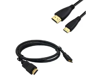 Mini HDMI to HDMI Cable Cord High Speed 1080p FOR HDTV Gold Plated 5FT 1.5 Meter