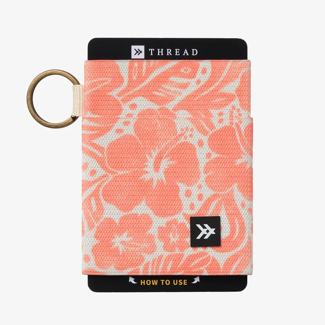 Thread Wallets Coral Crush Elastic Wallet
