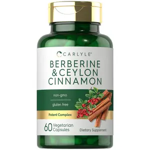 Carlyle Berberine with Ceylon Cinnamon | 2000mg Complex | 60 Capsules | Vegetarian, Non-GMO, Gluten Free