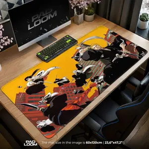 Bleach Battle City Mouse Pad - Shinigami Anime Desk Mat, Anime Mouse Pad, Desk Mat, PC Accessories.