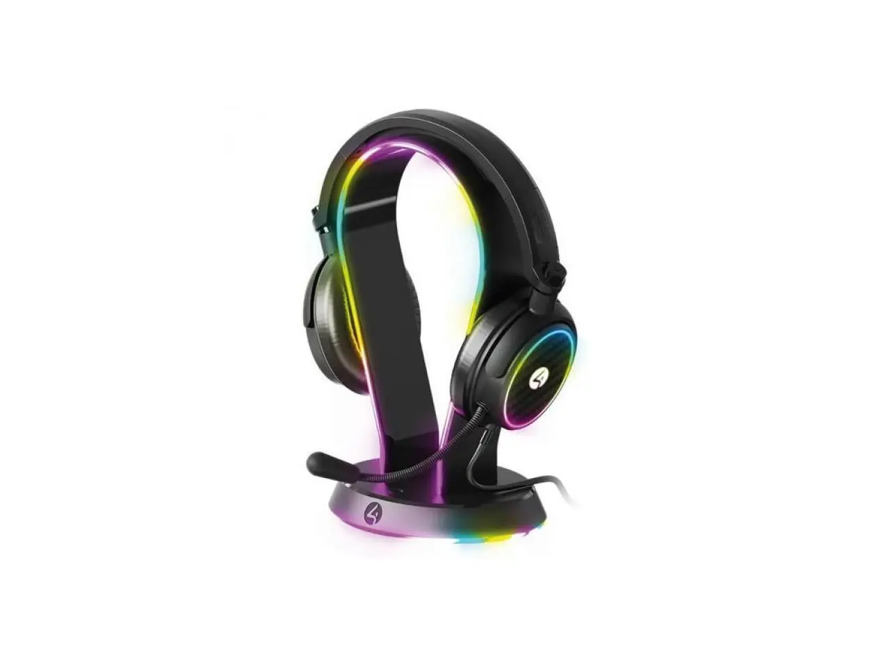 PC Accessory:  Wired Headset - 4Gamers LED Light Up Headset with Stand:  Compatible?with PC, Switch, PS5, Xbox X|S