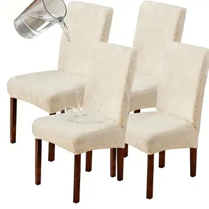 2/4/6 chair covers with integrated backrest, thickened universal stool covers, dining table seat covers, waterproof for home use