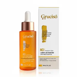 Gruciso Gentle Resurfacing Hydra-Glow Anti-Aging 8D Hyaluronic Acid Light-Activated Enzyme Essence