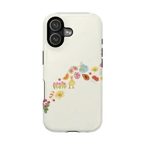 Cute Duck iPhone Case – Cottagecore Aesthetic Phone Cover with Flowers, Fruits & Summer Market Design |   Cover for iPhone 17 16 15 14 13 12 11 Pro Max Plus & Samsung Galaxy S26 S25 S24 S23 S22 Ultra, Gift for her