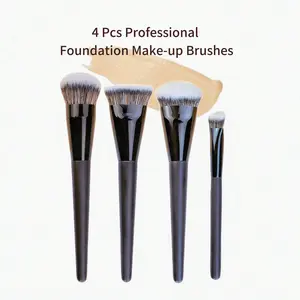 Professional Foundation Brush Set, Large Flat Concealer Brushes, Liquid Foundation Makeup Brushes, Expert Grade Cosmetic Brushes for Women